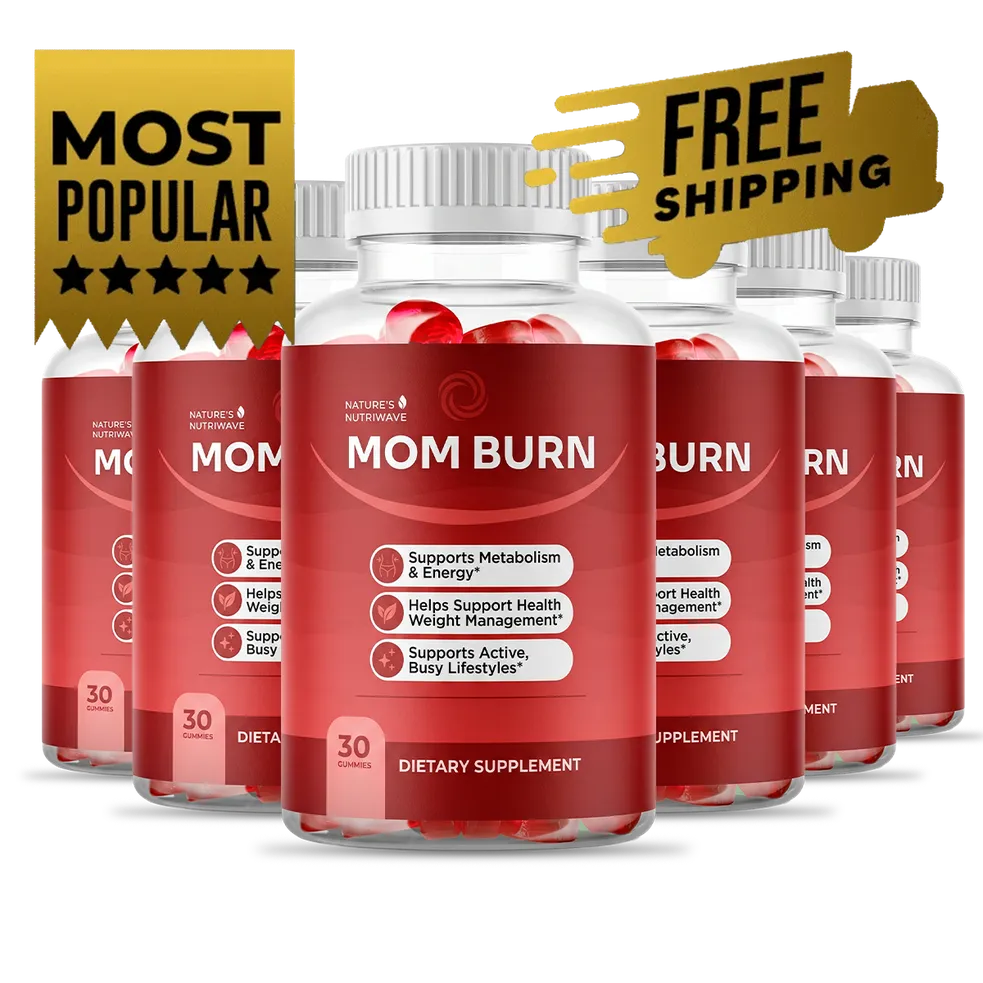 MomBurn 6 bottle package, a 180 day supply with free US shipping